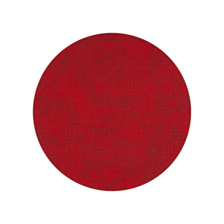 tovaglietta tonda double face fabric rosso